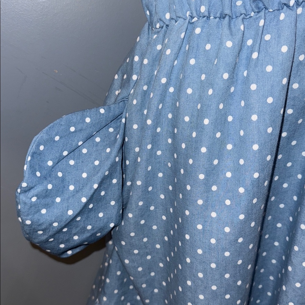 Robert Louis Polka Dot Button-Up Dress - Size large - Picture 5 of 7